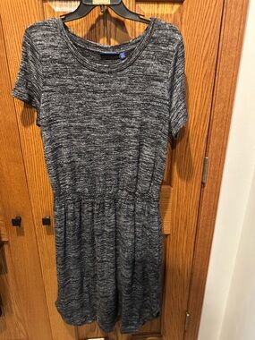 Casual Dress Size Large Apt. 9 T-shirt Dress Crew Neck Elastic Waist Comfy Sz L